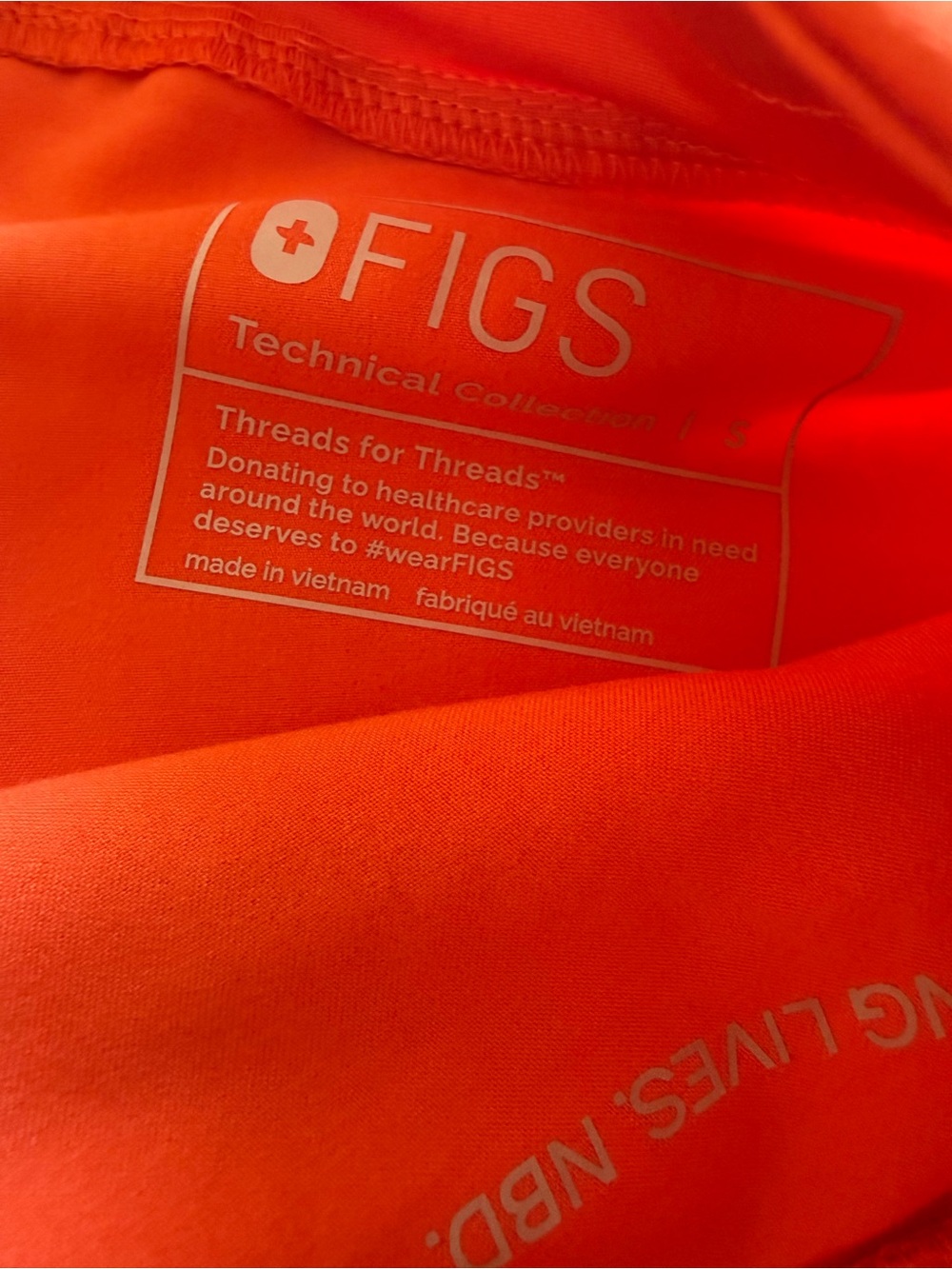 Figs Sunset Orange Zamora High Waisted 2.0 Jogger Scrubs size S small regular - Picture 2 of 6